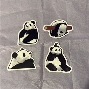 Cute Panda Stickers Set